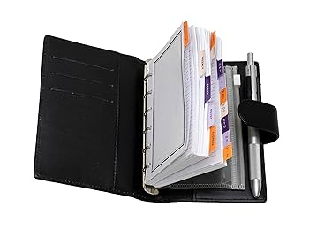 Amazon.co.jp: タキザワ ペン日本製エコB7牛革ミニシステム手帳
